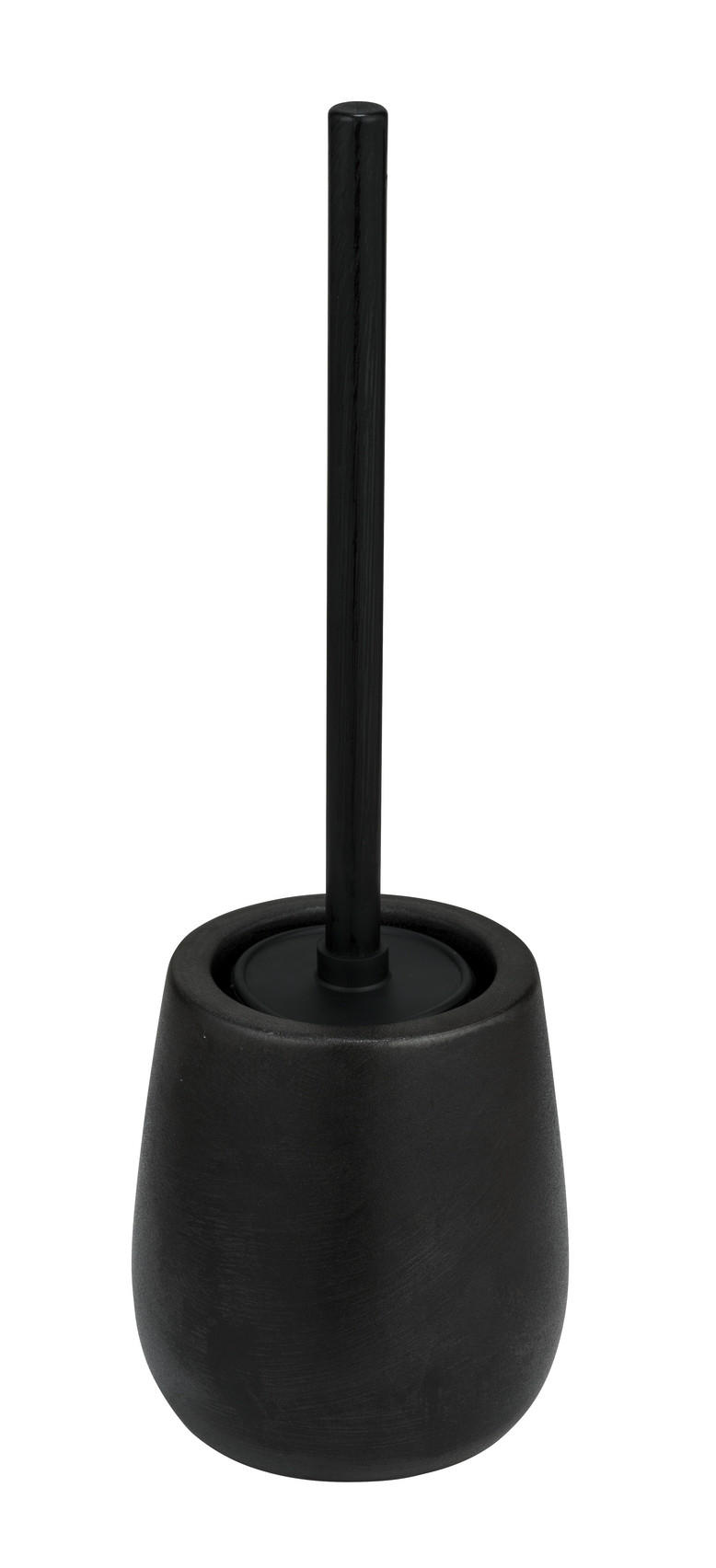WC-BÜRSTENGARNITUR - Schwarz, Basics, Keramik/Kunststoff (10,5/39,5/10,5cm) - Wenko