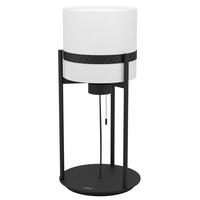 STOLNÍ LAMPA, E27, 21,5/52 cm  - bílá/černá, Lifestyle, kov/textil (21,5/52cm) - Joop!