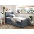 BOXSPRINGBETT 100/200 cm  in Anthrazit  - Anthrazit, Basics, Holzwerkstoff/Kunststoff (100/200cm) - Xora