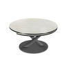 COUCHTISCH Keramik 80-128/80/40 cm Anthrazit, Greige  - Greige/Anthrazit, Design, Keramik/Metall (80-128/80/40cm) - Naos