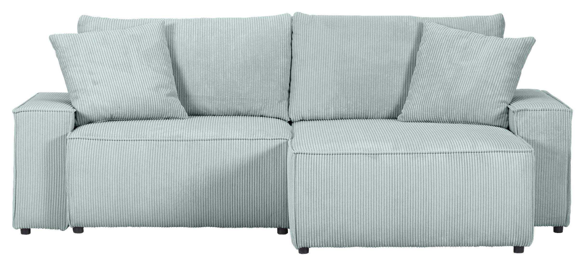 HÖRNSOFFA i manchester mintgrön  - mintgrön/svart, Klassisk, textil/plast (250/153cm) - MID.YOU