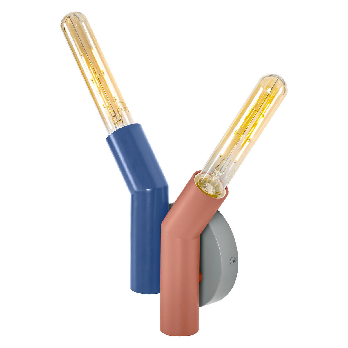WANDLEUCHTE 18/7.7/21 cm   - Design, Metall (18/7.7/21cm) - Osram