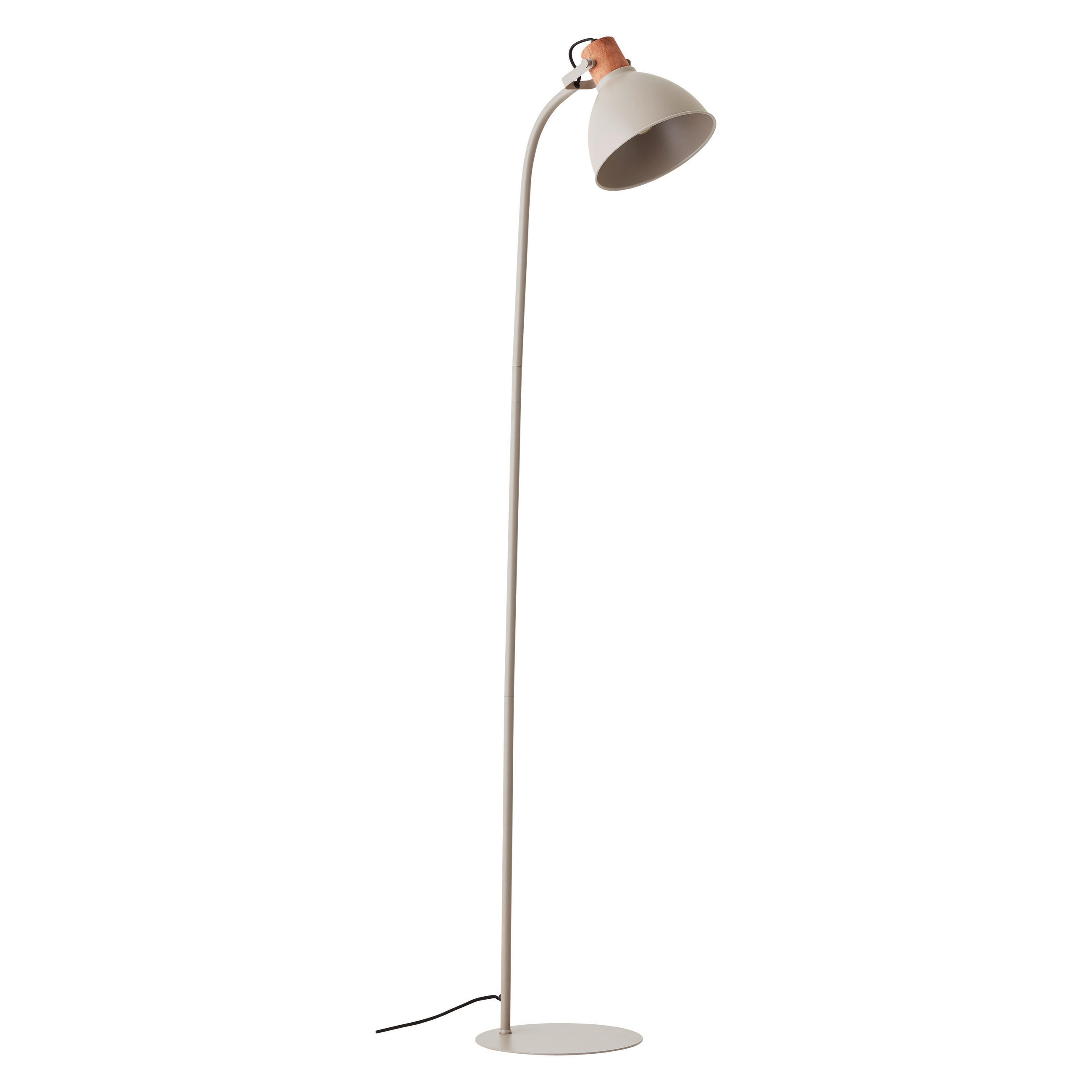 STEHLEUCHTE 35/150 cm    - Taupe, Basics, Holz/Metall (35/150cm) - Brilliant