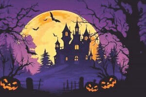 FUSSMATTE 40/60 cm Halloween  - Multicolor, Trend, Kunststoff/Textil (40/60cm) - Esposa