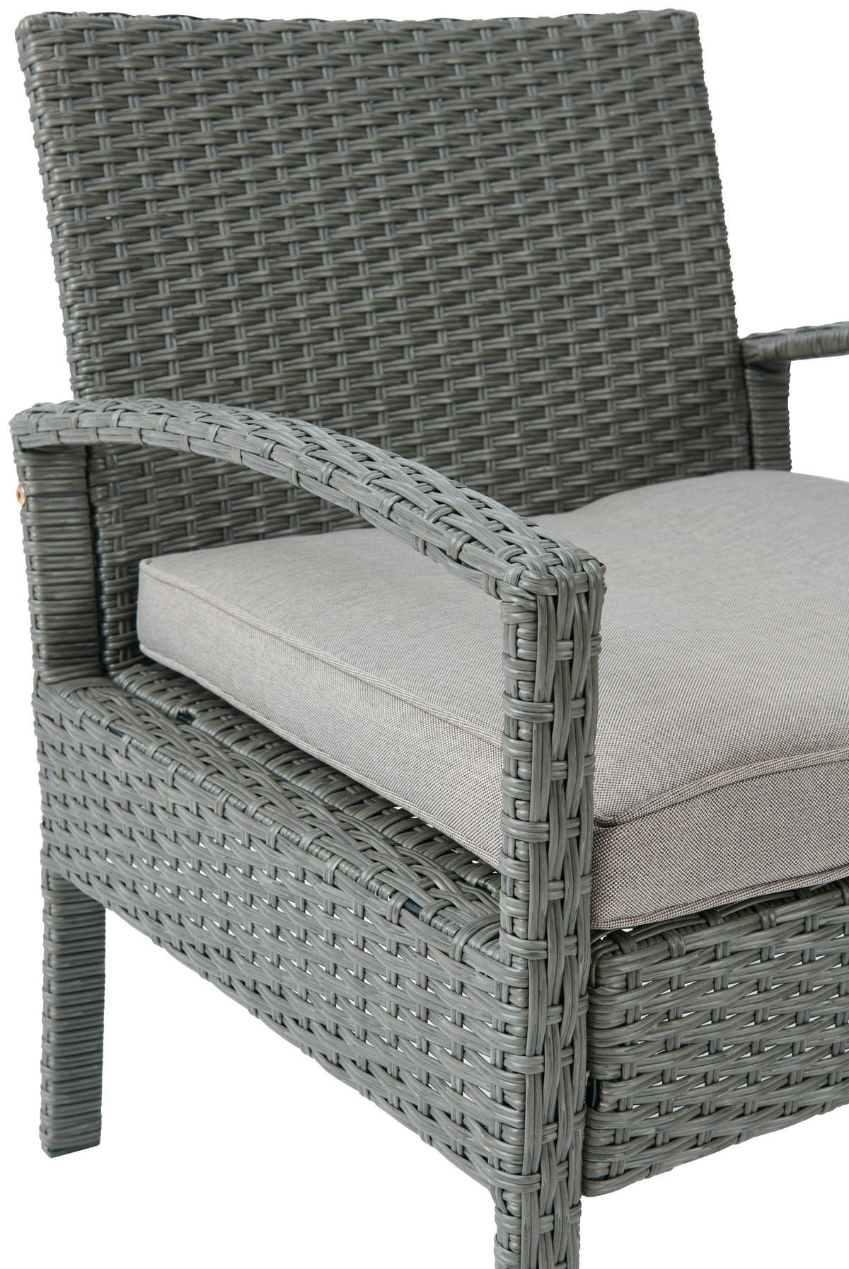 BALKONSET  - Dunkelgrau/Grau, MODERN, Kunststoff/Textil - Ambia Garden