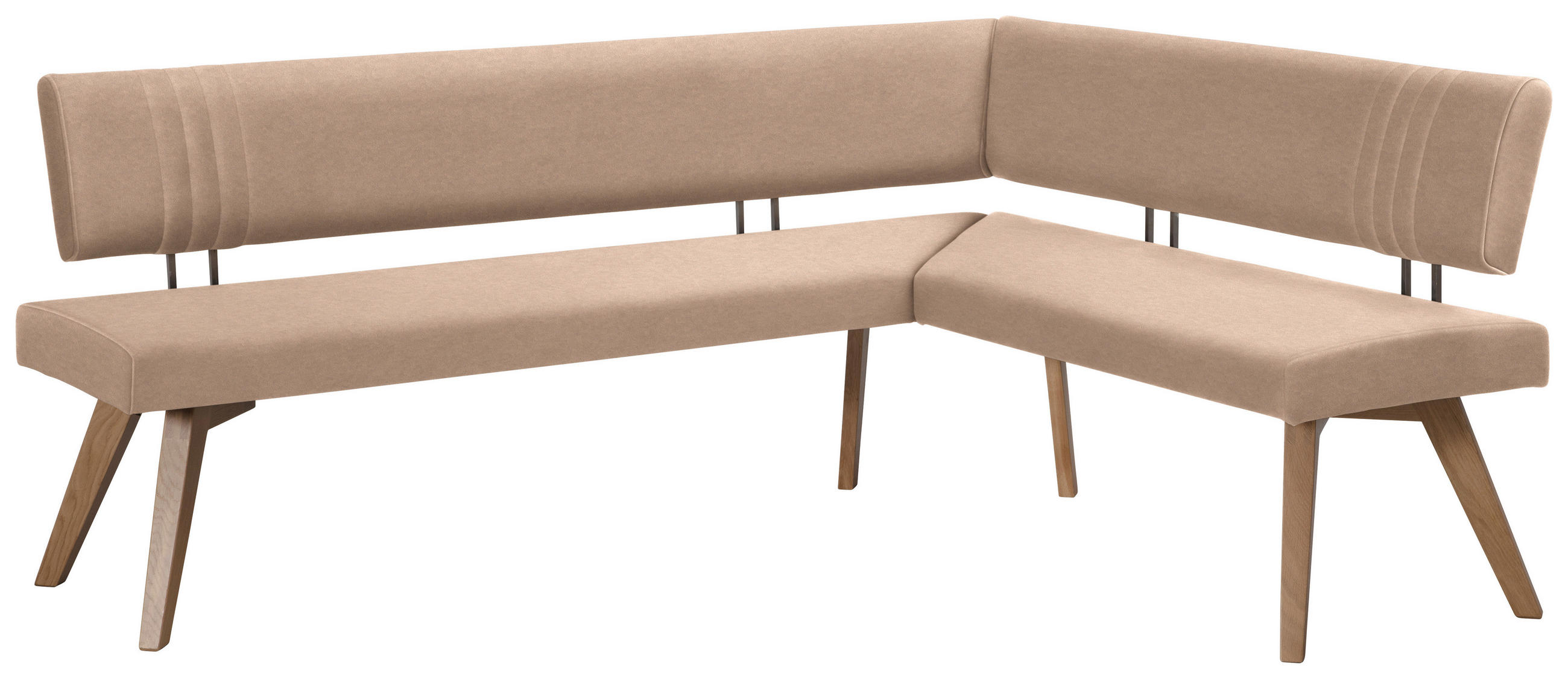 ECKBANK 170/160 cm  in Beige, Wildeiche  - Wildeiche/Eichefarben, Design, Holz/Textil (170/160cm) - Venda