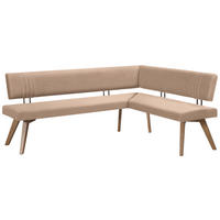 ECKBANK 170/160 cm  in Beige, Wildeiche  - Wildeiche/Eichefarben, Design, Holz/Textil (170/160cm) - Venda