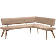 ECKBANK 220/180 cm  in Beige, Wildeiche  - Wildeiche/Eichefarben, Design, Holz/Textil (220/180cm) - Venda
