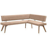 ECKBANK 170/160 cm  in Beige, Wildeiche  - Wildeiche/Eichefarben, Design, Holz/Textil (170/160cm) - Venda