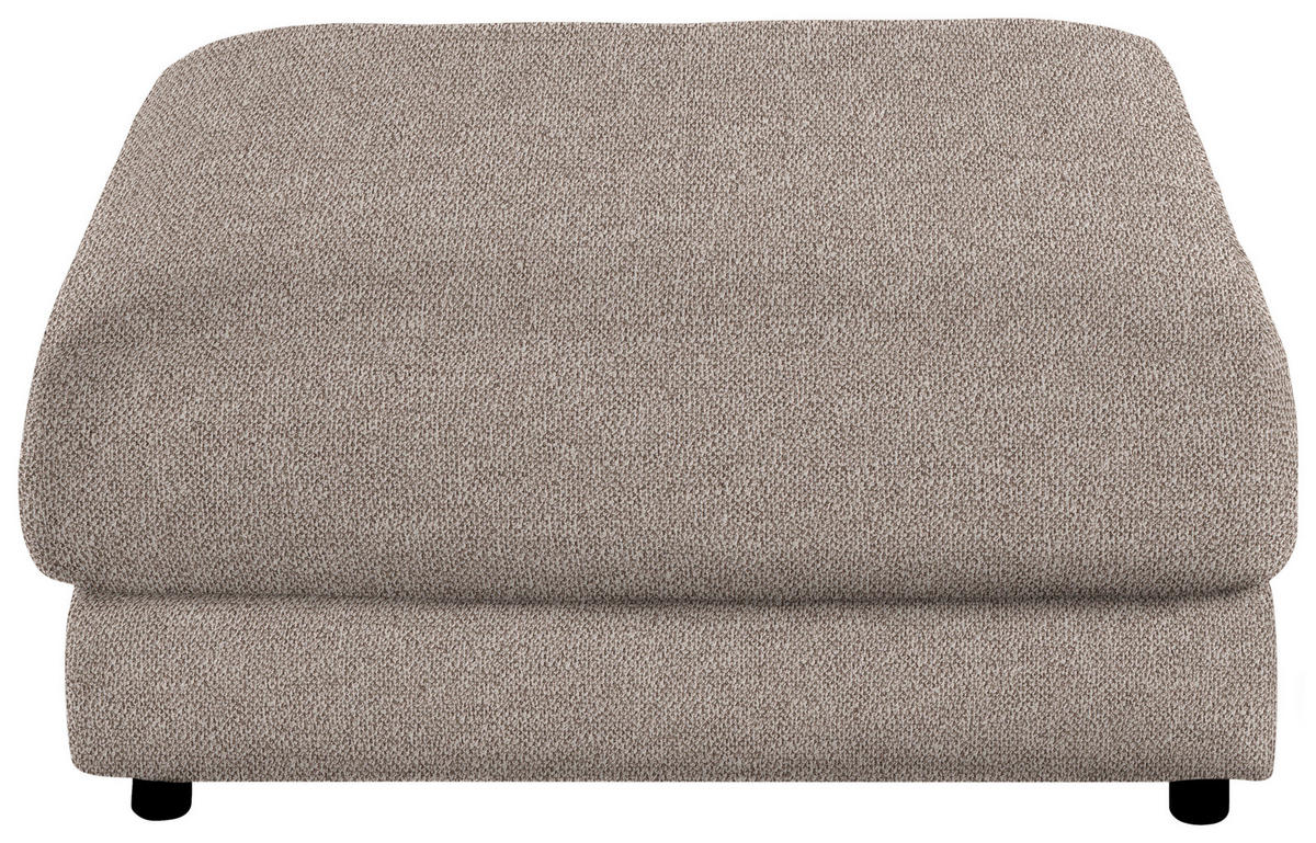 HOCKER in Textil Taupe  - Taupe/Schwarz, Design, Kunststoff/Textil (100/86/100cm) - Lomoco