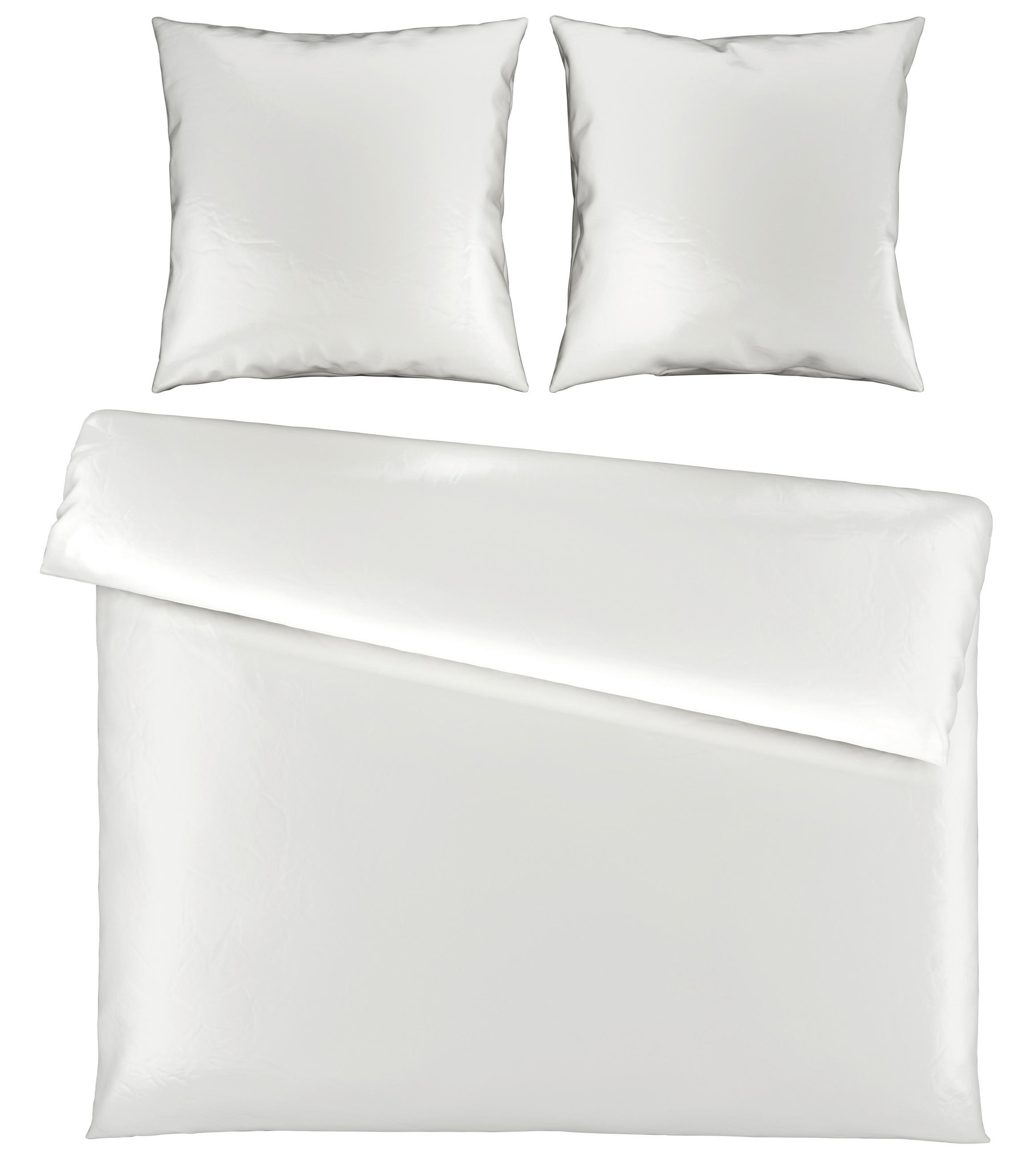 BETTWÄSCHE NIGIRI Satin 200/200 cm  - Weiß, Basics, Textil (200/200cm) - Bio:Vio