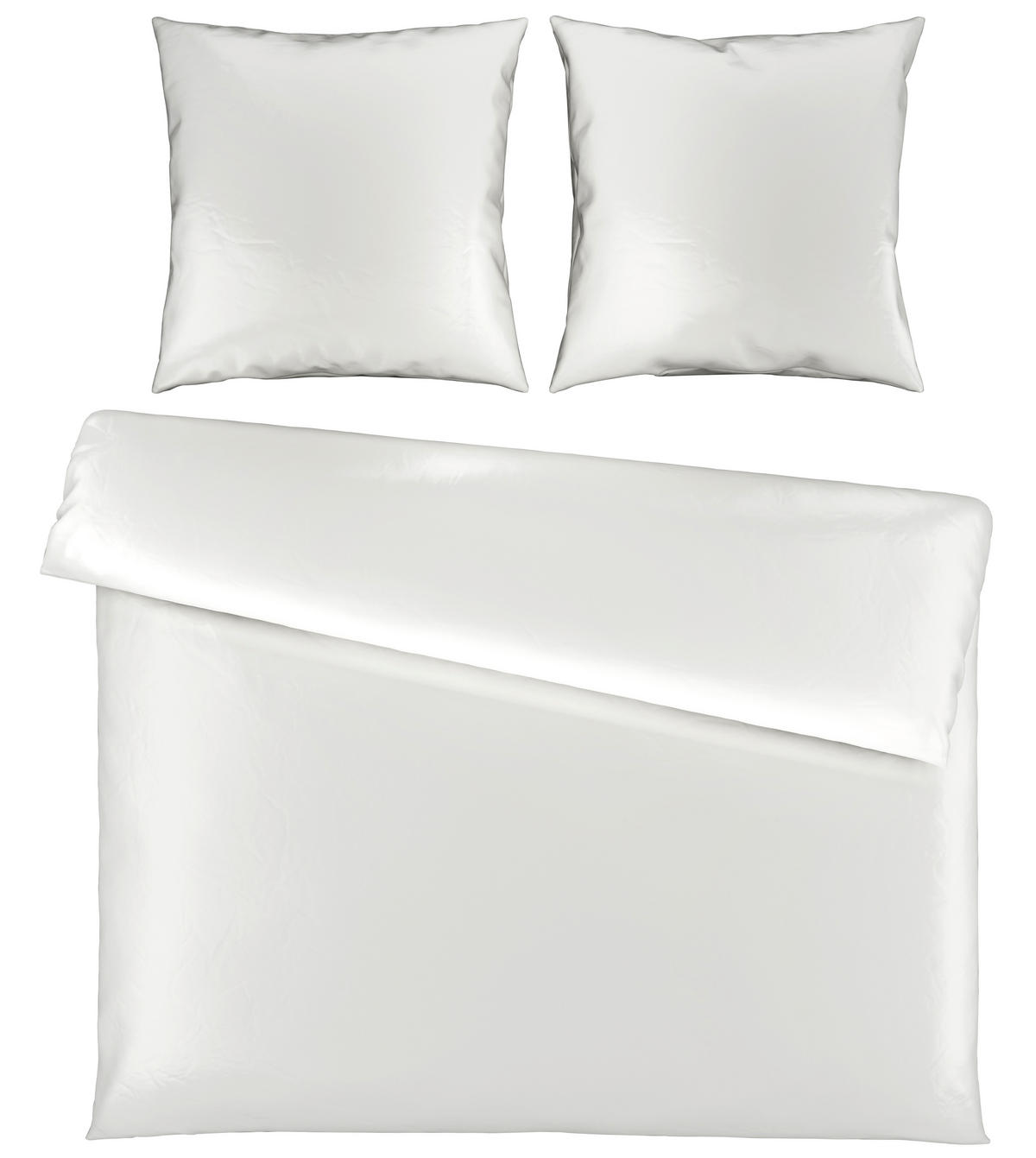 BETTWÄSCHE NIGIRI Satin 200/200 cm  - Weiß, Basics, Textil (200/200cm) - Bio:Vio