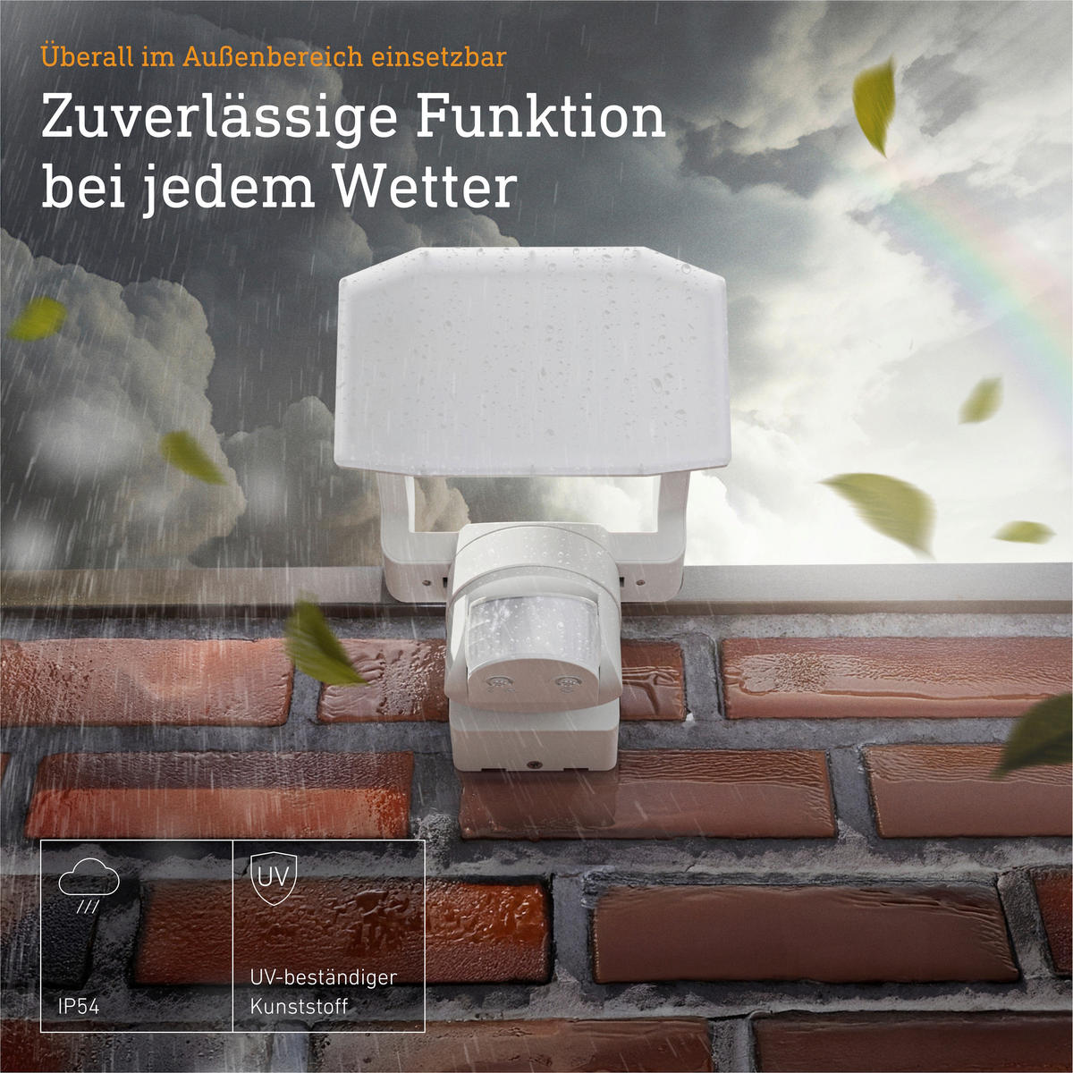 AUSSENLEUCHTE XLED Protect 19,5/18,7/19,5 cm  - Weiß, Trend, Kunststoff (19,5/18,7/19,5cm) - Steinel