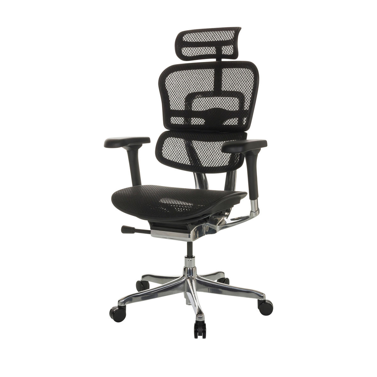 SNURRSTOL  i nät svart  - silver/svart, Basics, metall/textil (69/119-144/65cm) - MID.YOU