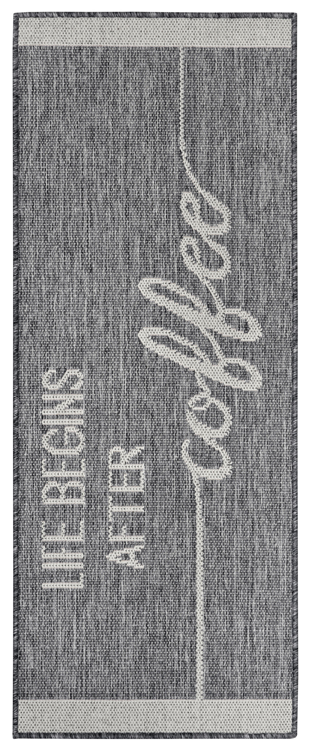 Ästhetisch: Küchenläufer (rech 62/150 cm Cucina Creme, Grau  - Creme/Grau, Design, Kunststoff (62/150cm)