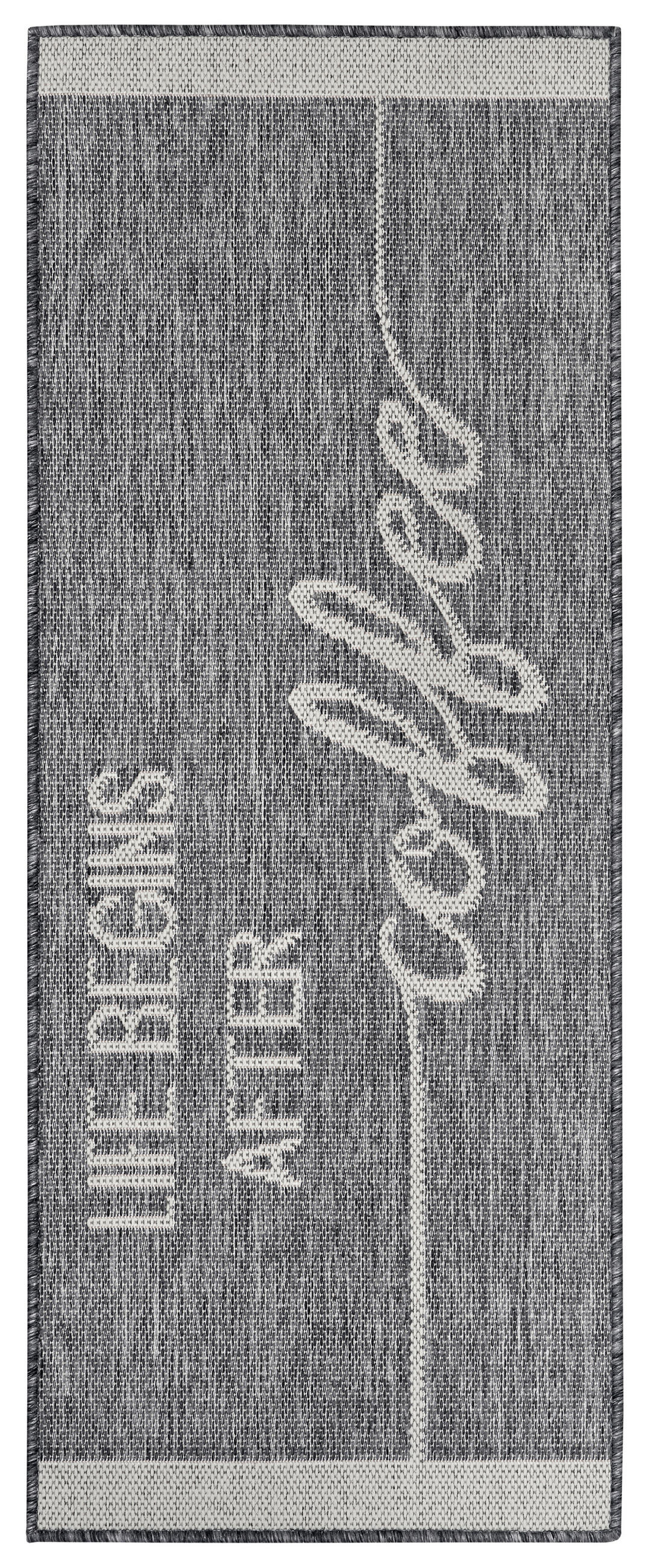 Ästhetisch: Küchenläufer (rech 62/150 cm Cucina Creme, Grau  - Creme/Grau, Design, Kunststoff (62/150cm)