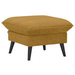 HOCKER in Textil Gelb  - Gelb/Schwarz, Design, Holz/Textil (63/44/63cm) - Carryhome