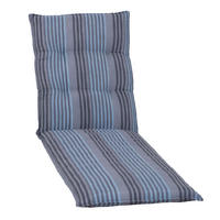 LIEGENAUFLAGE in Blau Streifen  - Blau, Basics, Textil (191/58/8cm) - Gardenson