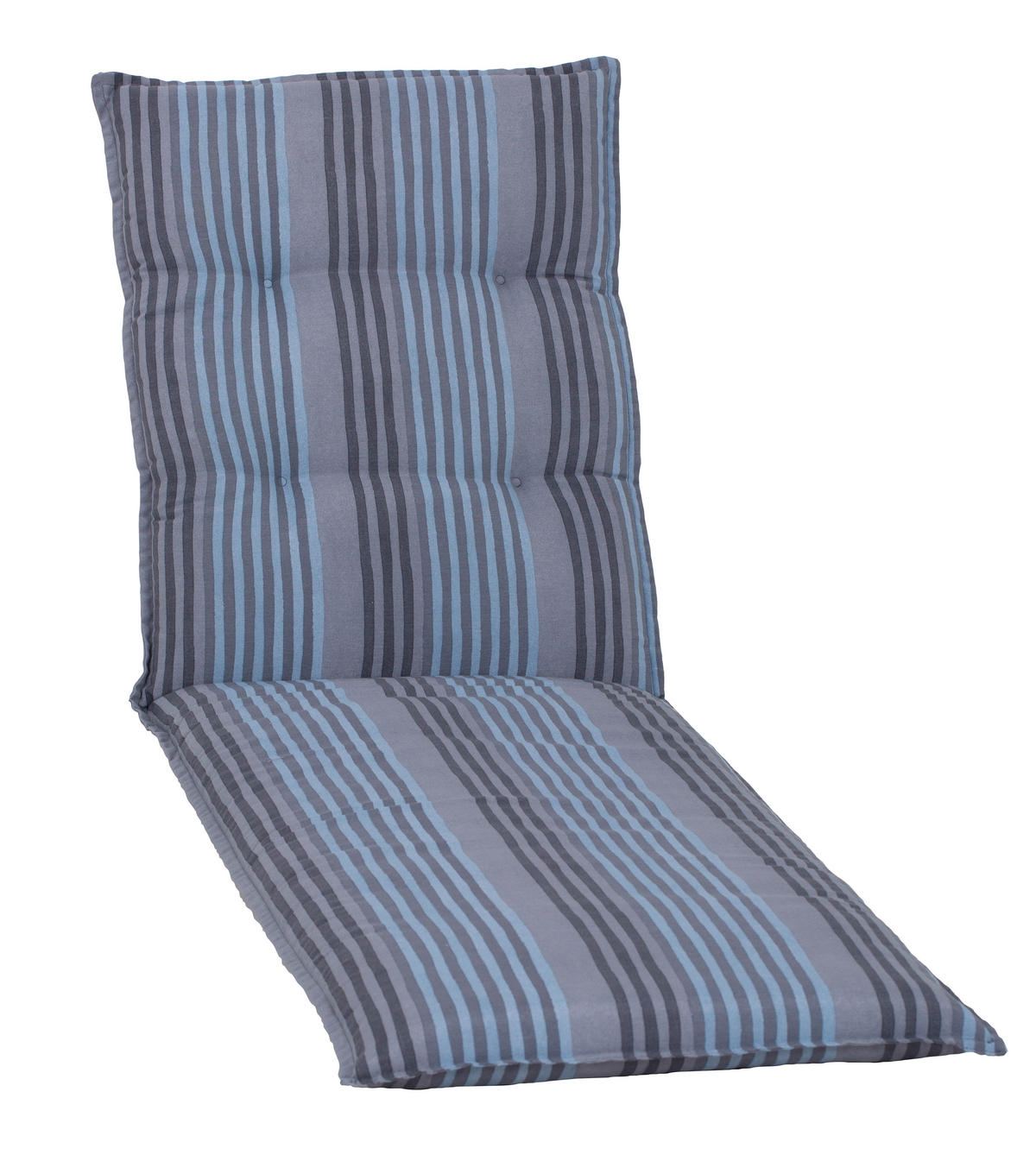 LIEGENAUFLAGE in Blau Streifen  - Blau, Basics, Textil (191/58/8cm) - Gardenson