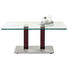 COUCHTISCH in Metall, Glas 110/70/46-65 cm - Edelstahlfarben/Rot, Design, Glas/Kunststoff (110/70/46-65cm) COUCHTISCH in Metall, Glas 110/70/46-65 cm - Edelstahlfarben/Rot, Design, Glas/Kunststoff (110/70/46-65cm)
