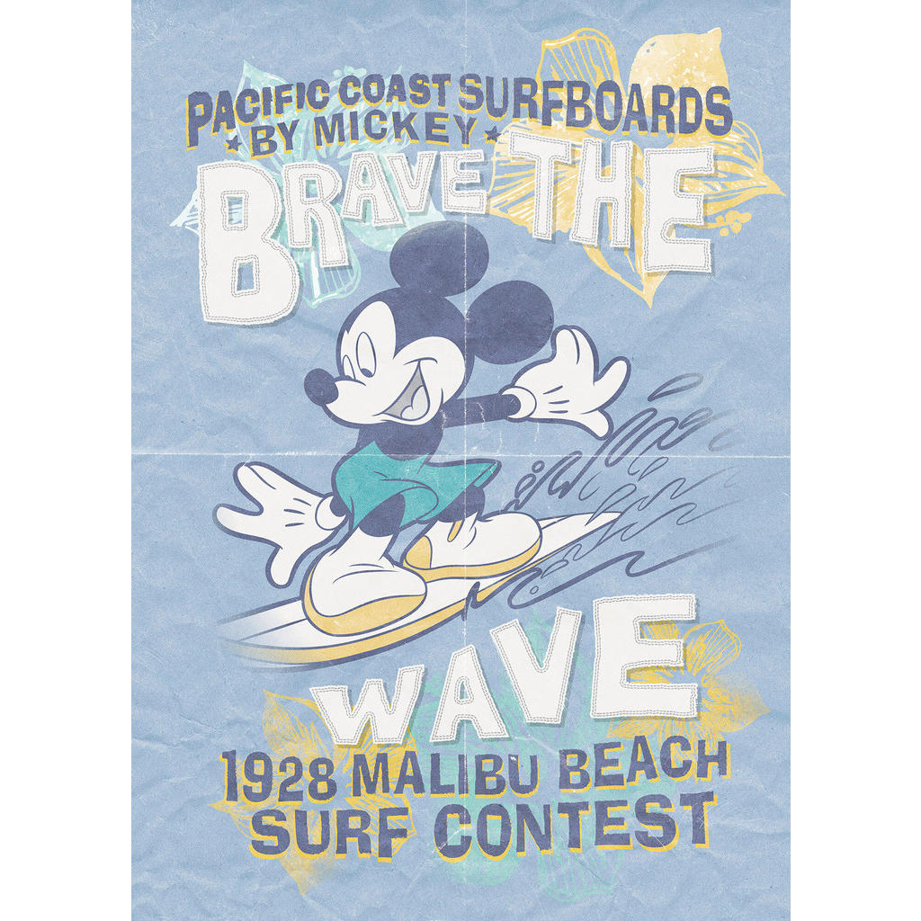 Fototapete Mickey Brave The Wave