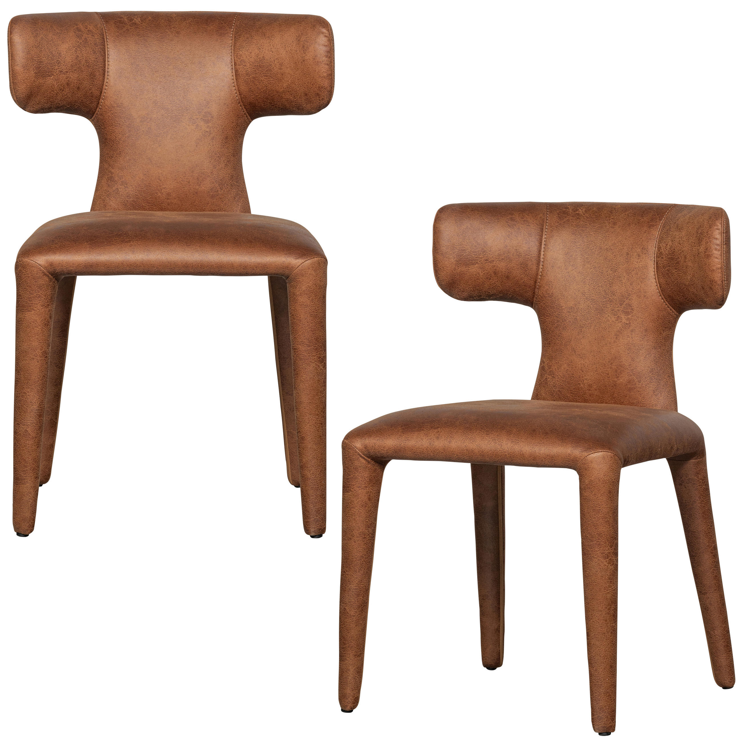 Livetastic Stuhl-Set Permit Cognac 52x78x53 cm
