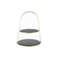 STOJAN NA CUPCAKES    - zlatá, Basics, kov/kameň (24/29/40cm) - Echtwerk