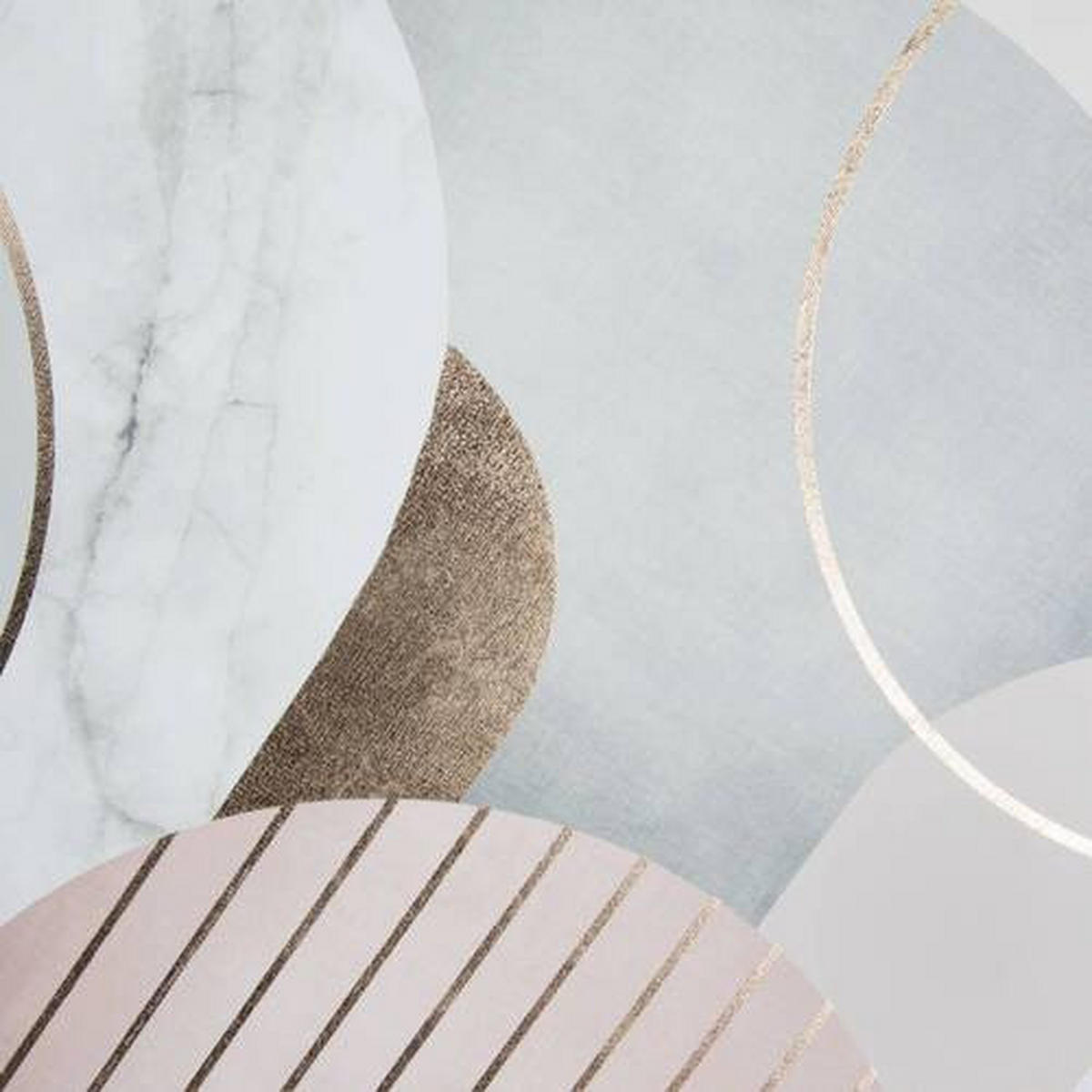 BILD Abstraktes  - Goldfarben/Rosa, Basics, Holzwerkstoff/Textil (50/70/3cm) - Xora