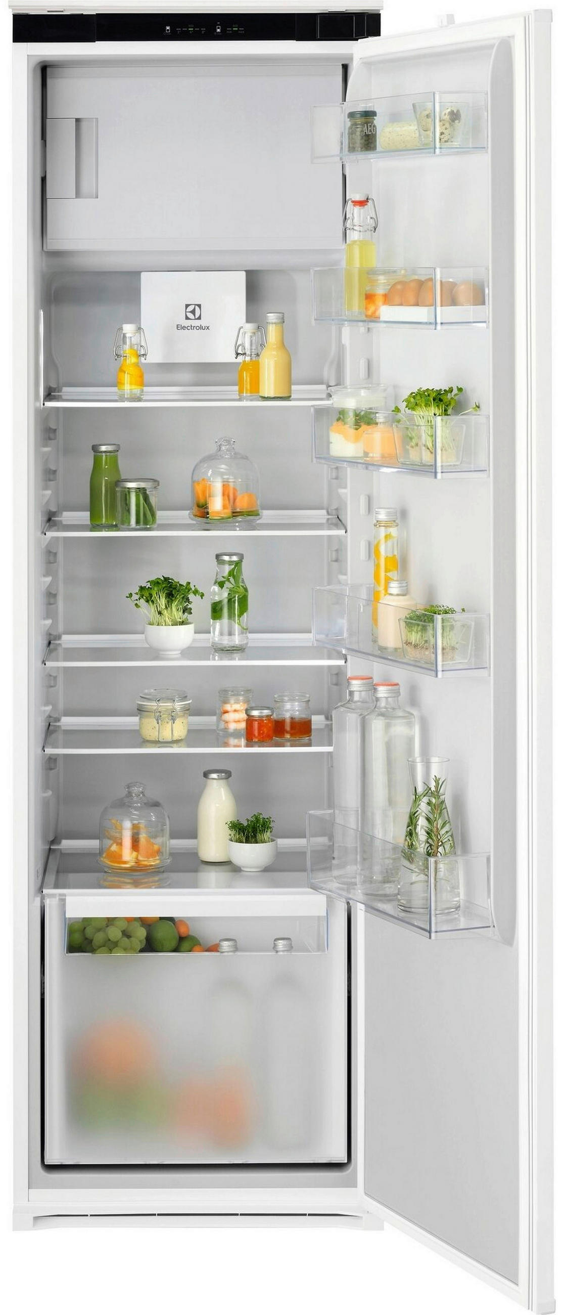 KÜHLSCHRANK 54,6/177,2/54,9 cm EFD6DE18S1  - Weiß, Basics, Glas/Kunststoff (54,6/177,2/54,9cm) - Electrolux