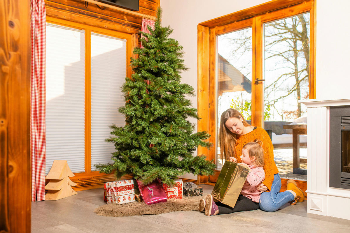 WEIHNACHTSBAUM 180 cm  - Grün, Basics, Kunststoff/Metall (180cm)