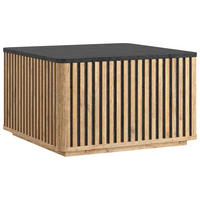 COUCHTISCH in Holz 70/70/42 cm  - Schwarz/Akaziefarben, LIFESTYLE, Holz (70/70/42cm) - Landscape