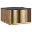 COUCHTISCH in Holz 70/70/42 cm  - Schwarz/Akaziefarben, LIFESTYLE, Holz (70/70/42cm) - Landscape