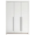BABYKLEIDERSCHRANK Pulni  - Graphitfarben/Weiß, Basics, Holzwerkstoff/Kunststoff (137/195,5/56cm) - My Baby Lou
