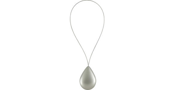 SCHLAUFENMAGNET 45.5 cm - Chromfarben, KONVENTIONELL, Kunststoff/Metall (45.5cm) - Homeware