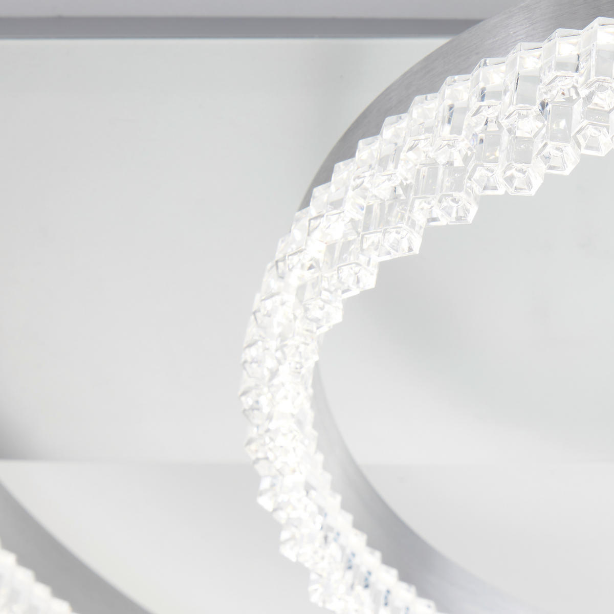 LED-TAKLAMPA Aurora 61/13 cm  - aluminiumfärg, Design, metall/plast (61/13cm)