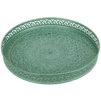 DEKORAČNÍ PODNOS  - zelená, Lifestyle, kov (39/4cm) - Ambia Home