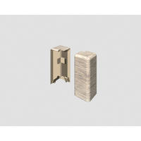 AUßENECKE Grau, Eschefarben  - Eschefarben/Grau, KONVENTIONELL, Kunststoff (1.6/0.7/5.9cm) - Egger Holzwerkstoffe