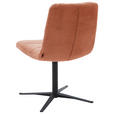 STUHL - Aprikose/Schwarz, Design, Textil/Metall (52/88/66cm) - Dieter Knoll