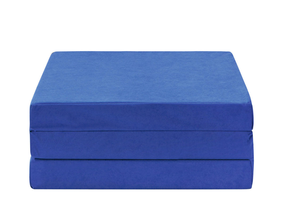 SKLADACÍ MATRAC, 65/186 cm - modrá, Basics, textil (65/186cm) - Carryhome