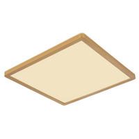 LED-DECKENLEUCHTE 18 W    29,4/29,4/25 cm  - Weiss/Messingfarben, Konventionell, Kunststoff (29,4/29,4/25cm) - Globo