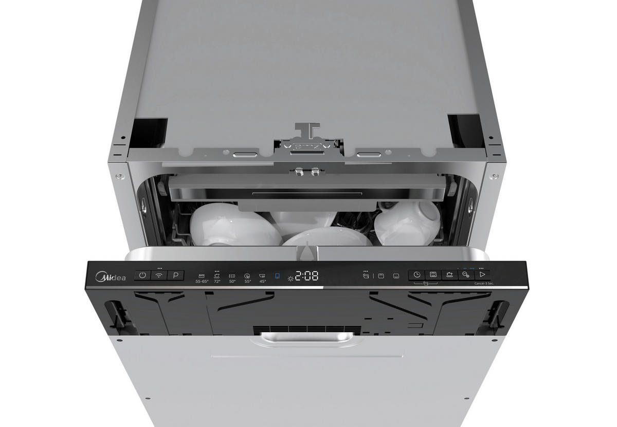 GESCHIRRSPÜLER MDWEB1004MB-WI  - Schwarz, Basics, Metall (44.8/81.5/57cm) - Midea