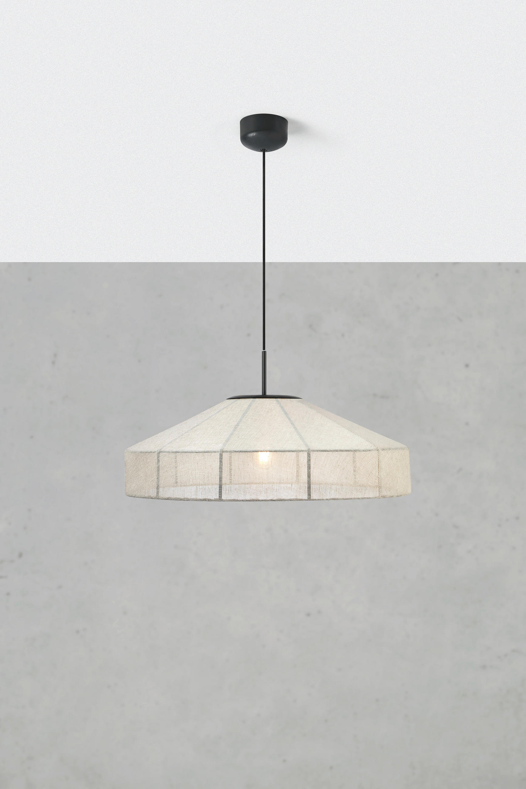PENDELLEUCHTE 57/28 cm  - Beige, Design, Textil (57/28cm) - Markslöjd