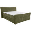 BOXSPRINGBETT 140/200 cm  in Olivgrün  - Chromfarben/Olivgrün, KONVENTIONELL, Textil/Metall (140/200cm) - Esposa