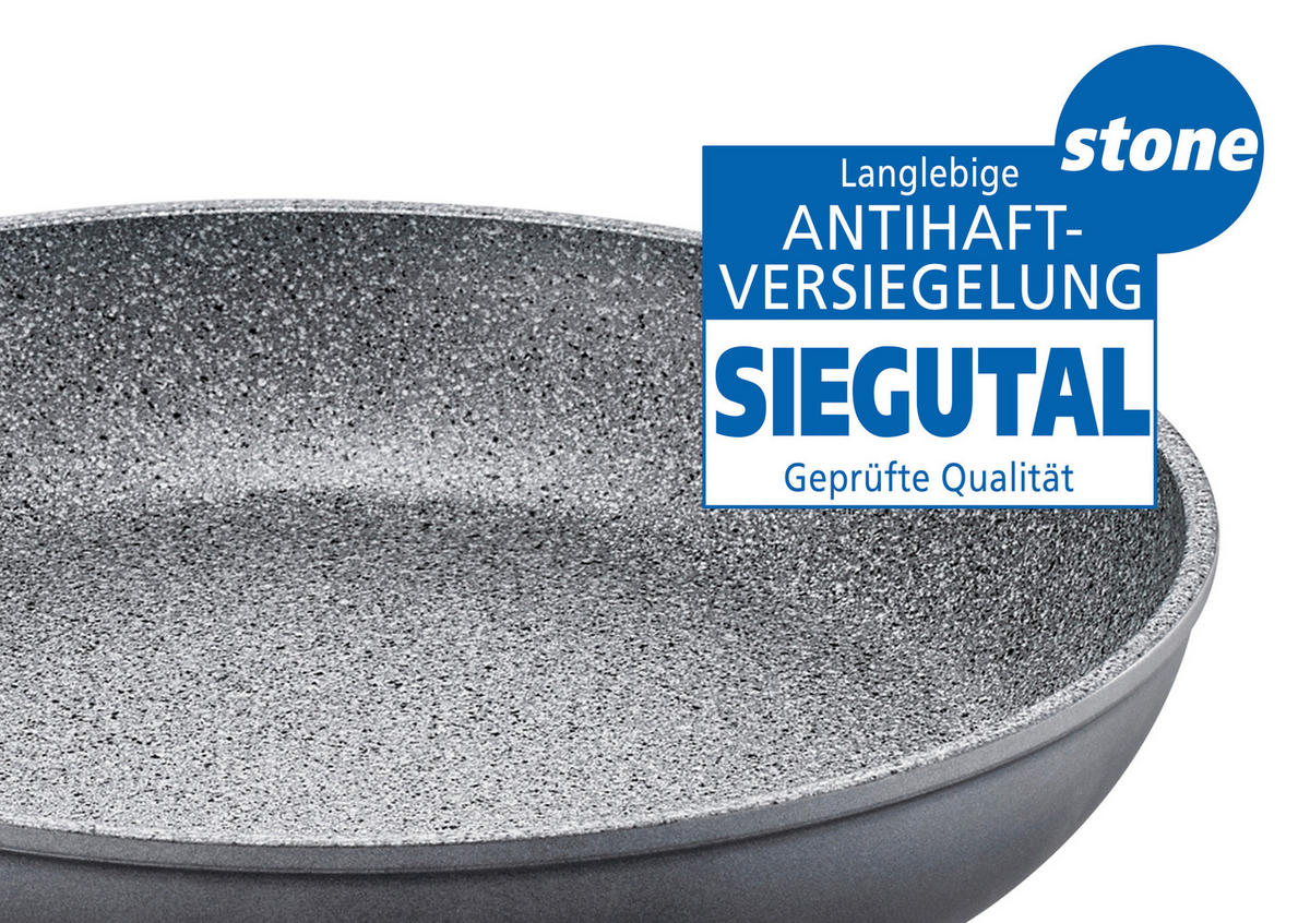 BRATPFANNE ALPHA PTFE-Antihaftbeschichtung 20 cm  - Grau, Basics, Metall (20cm) - Schulte Ufer