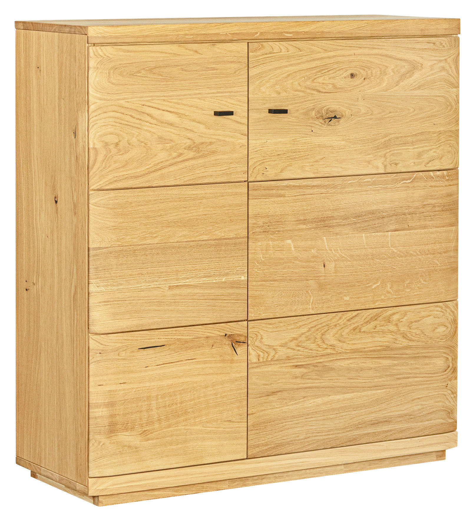 Thumbnail - Linea Natura Schuhschrank, Eiche, Natur, Holz, Eiche, massiv, 4 Fächer, 99x108.6x38 cm, Typenauswahl, stehend, Beimöbel ...