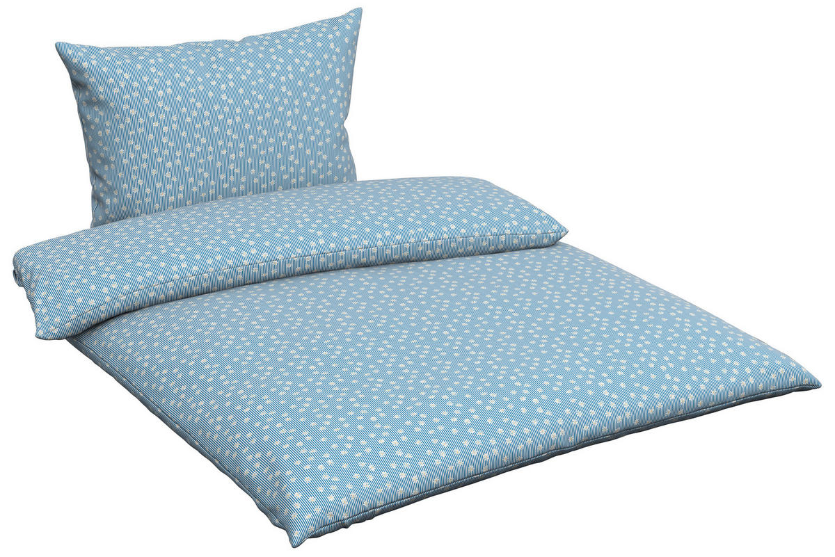 POSTELJINA DAISY 140/200 cm saten plava  - plava, Konvencionalno, tekstil (140/200cm) - Esposa