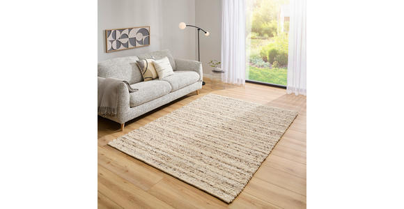 HANDWEBTEPPICH 200/290 cm Genua Greige rechteckig  - Greige, Basics, Textil (200/290cm) - Linea Natura