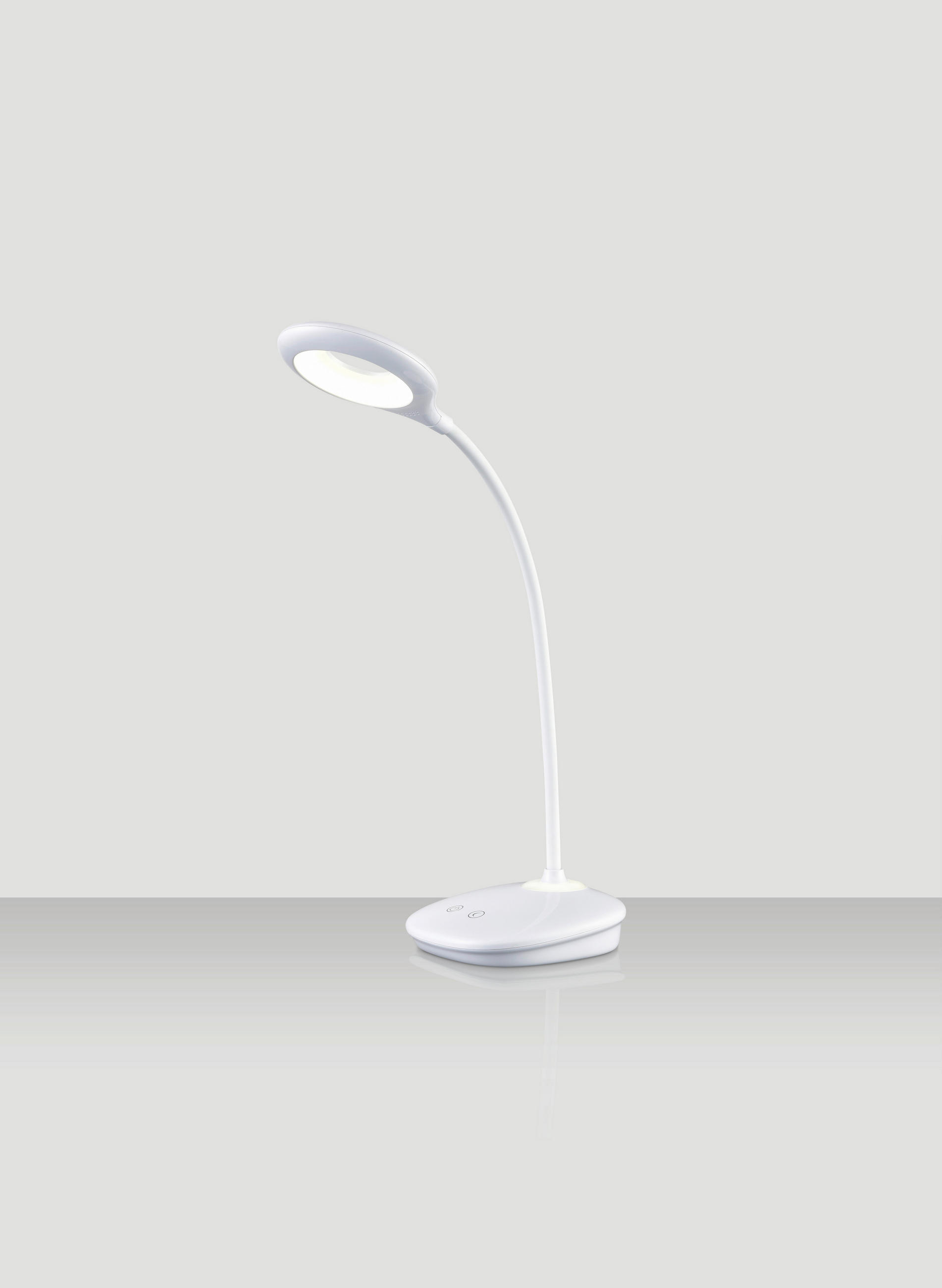 LED-SVETILKA ZA PISALNO MIZO 42 cm - bela, Konvencionalno, umetna masa (42cm) - Boxxx
