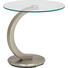 BEISTELLTISCH in Edelstahlfarben, Klar - Klar/Edelstahlfarben, Design, Glas/Metall (50/46cm) BEISTELLTISCH in Edelstahlfarben, Klar - Klar/Edelstahlfarben, Design, Glas/Metall (50/46cm)