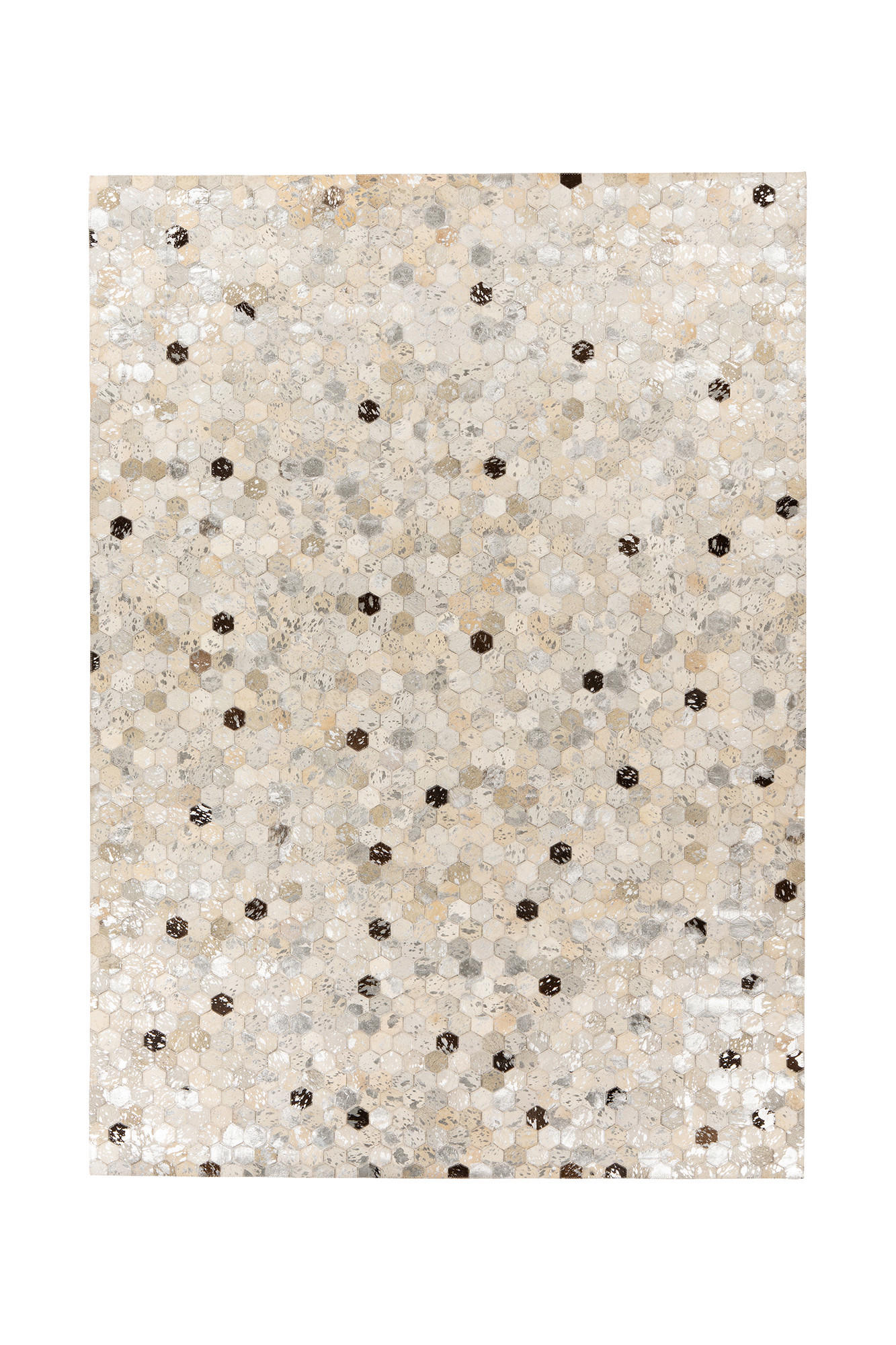 FLACHWEBETEPPICH 120/170 cm Lavin 1025 Silber / Grau  - Silberfarben/Grau, Konventionell, Leder/Textil (120/170cm)